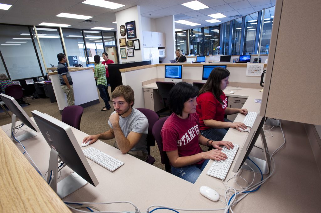 Students in computer lab