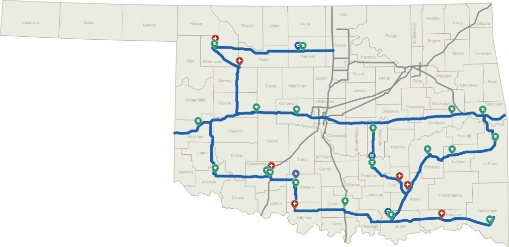 Map of OCAN community anchors