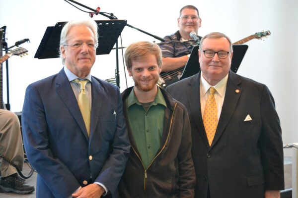 Regent Joseph Parker, Bryce Gandy, Chancellor Glen D. Johnson