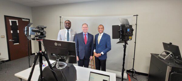 Jim Bridenstine with ORU staff.