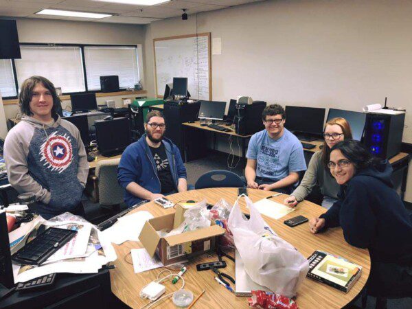 SWOSU Students around table