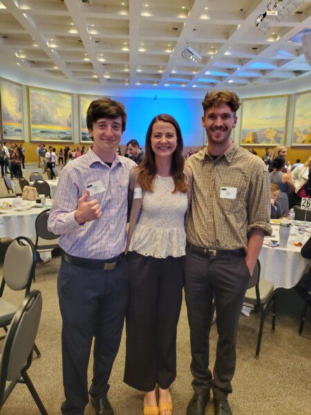 Interns Alex, Andrew, and Meghan