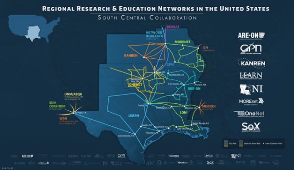 Regional Research & Education Networks in the United States South Central Collaboration