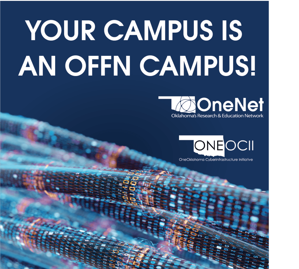 Your Campus is an OFFN campus! Includes OneNet and OneOCII logos